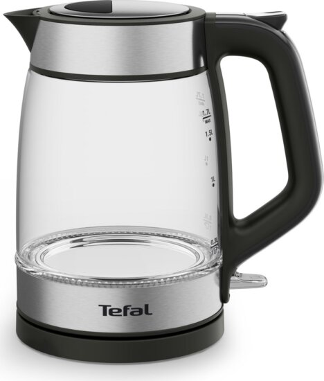 Tefal KI605830 Vízforraló 1.7L 2200 Watt - Átlátszó / Fekete / Ezüst