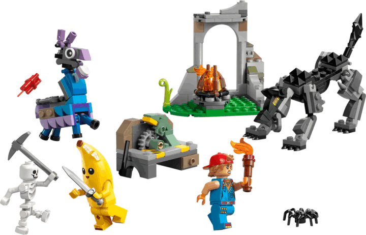 LEGO® Fortnite: 77075 Peely és Sparkplug táborhelye