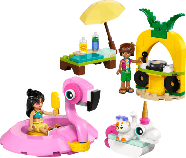 LEGO® Friends: 42658 - Medencés buli flamingóval és egyszarvúval LEGO® Friends: 42658 - Medencés buli flamingóval és egyszarvúval