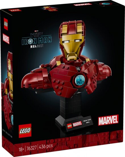 LEGO® Marvel: 76327 - Vasember MK4 mellszobor LEGO® Marvel: 76327 - Vasember MK4 mellszobor