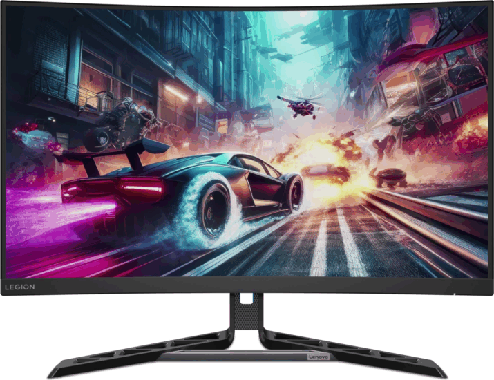 Lenovo 31.5" Legion R32qc-30 16:9 QHD VA Ívelt Gaming Monitor 120Hz - Fekete