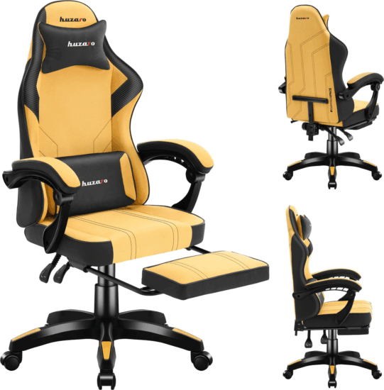 Huzaro Force 3.7 Gamer szék - Sárga / Fekete
