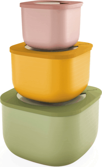 Guzzini 17072652 Store&More Bio 3 darabos ételtároló doboz