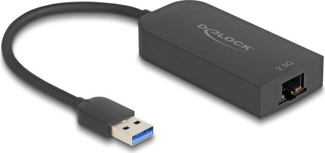 DeLock 66045 USB-A RJ45 2.5GB Hálózati Ethernet Adapter - Fekete