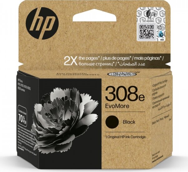 HP 308E Eredeti Tintapatron - Fekete