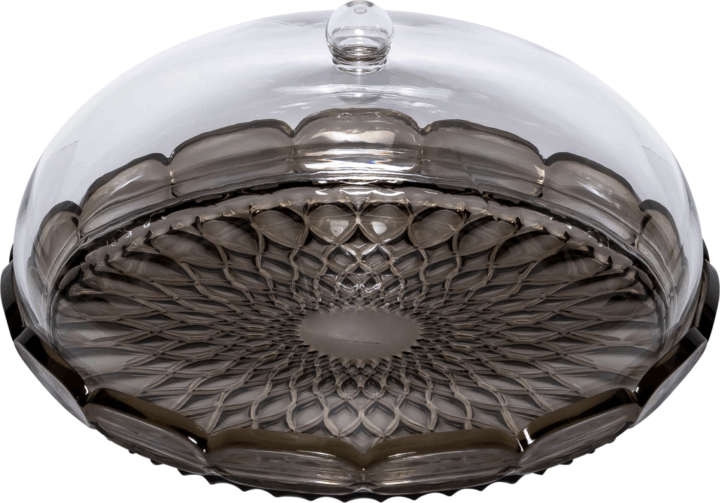 Guzzini Vanity Átlátszó süteményestál 30cm - Szürke