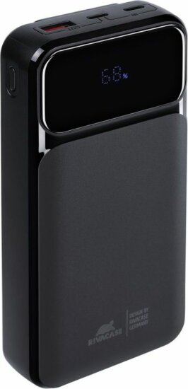 RivaCase VA2211 PowerBank USB-A + Type-C / 20000mAh 22,5W - Fekete