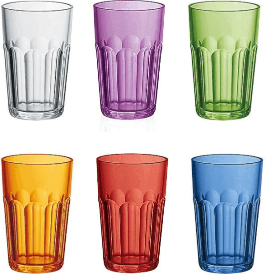 Guzzini Happy Hour 6 darabos műanyag Pohár készlet - Vegyes színek Guzzini Happy Hour 6 darabos műanyag Pohár készlet - Vegyes színek