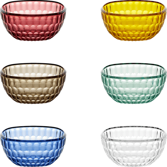 Guzzini Vanity 6 darabos Műanyag tálka - Vegyes színek