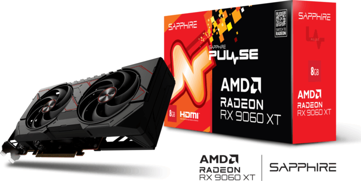 Sapphire Radeon RX 9060 XT 8GB GDDR6 Pulse Gaming OC Videókártya