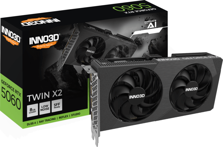 Inno3D GeForce RTX 5060 8GB GDDR7 Twin X2 Videókártya