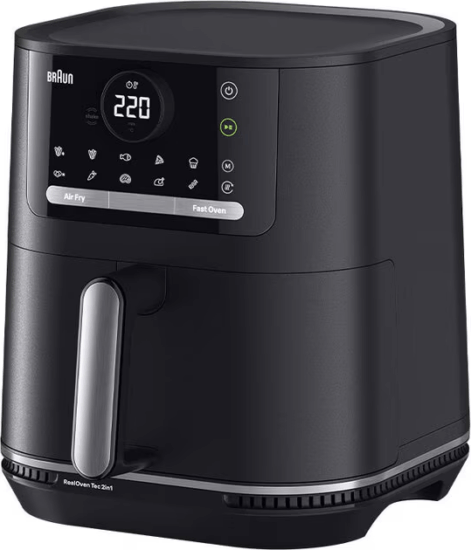 Braun HF5050 MultiFry 5 AirFryer Forrólevegős sütő 6L 2000 Watt - Fekete