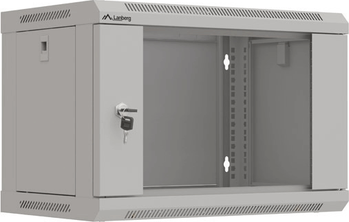 Lanberg 19" Fali rack szekrény 6U 540x370mm - Szürke Lanberg 19" Fali rack szekrény 6U 540x370mm - Szürke