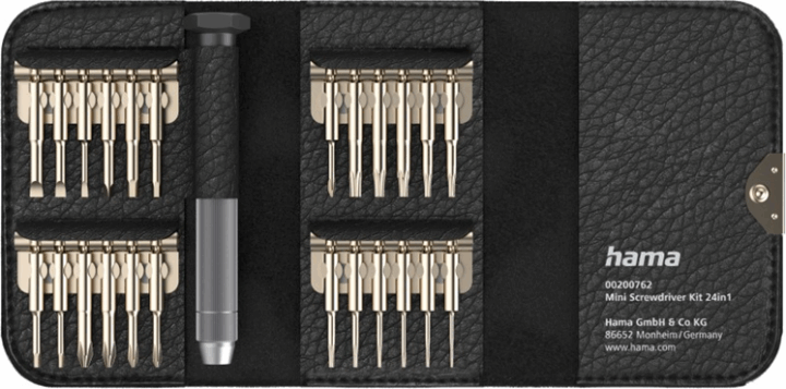 Hama 00200762 Mini csavarhúzó készlet tokban (24db / csomag)