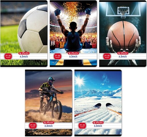 Herlitz Sport II 32 lapos A5 vonalas füzet - Többfajta