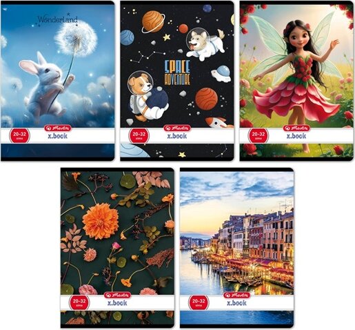 Herlitz Mix II 32 lapos A5 sima füzet - Többfajta