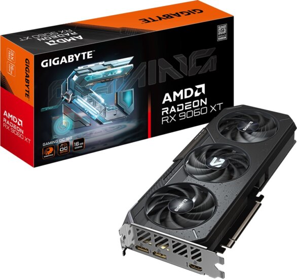 Gigabyte Radeon RX 9060 XT 16GB GDDR6 Gaming OC Videókártya