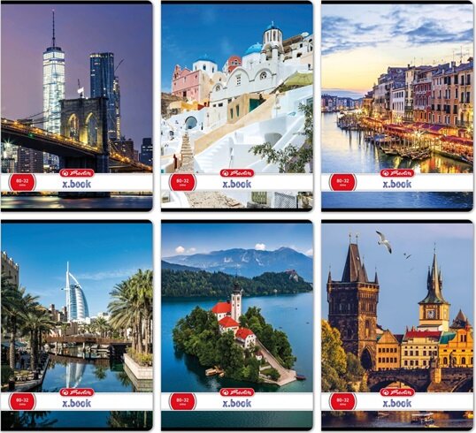 Herlitz City 32 lapos A4 sima füzet - Többfajta