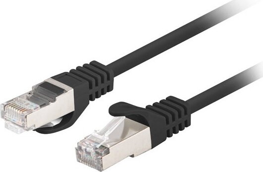 Lanberg F/UTP Cat6 RJ45 Patch kábel 3m - Fekete (10db / csomag)