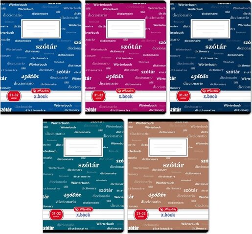 Herlitz Design II 32 lapos A5 szótárfüzet - Többfajta