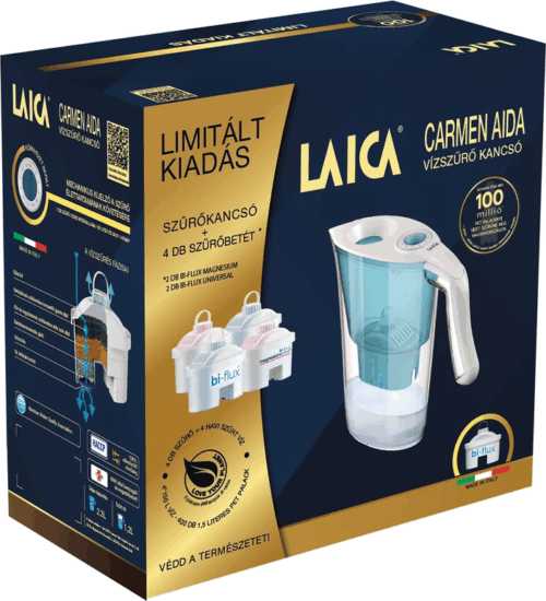 Laica J9075A1 Vízszűrő kancsó 2,3L kék + 4db filter