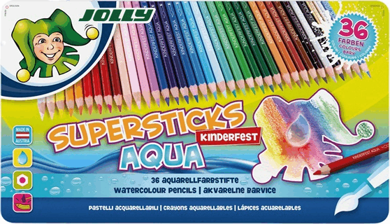 Jolly Superstick Kinderfest Aqua színesceruza készlet (36 db / csomag)