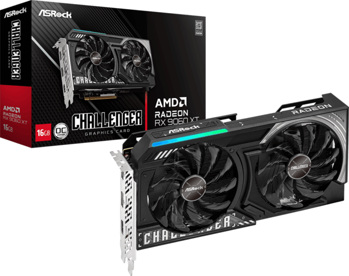 AsRock Radeon RX 9060 XT 16GB GDDR6 Challenger OC Videókártya