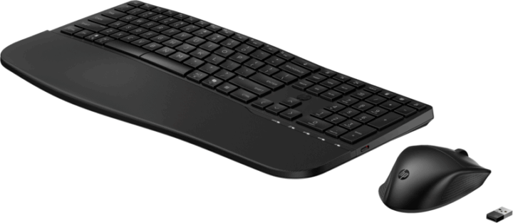 HP 685 Comfort Wireless Bluetooth + RF Ergonomikus Billentyűzet + Egér HUN - Fekete