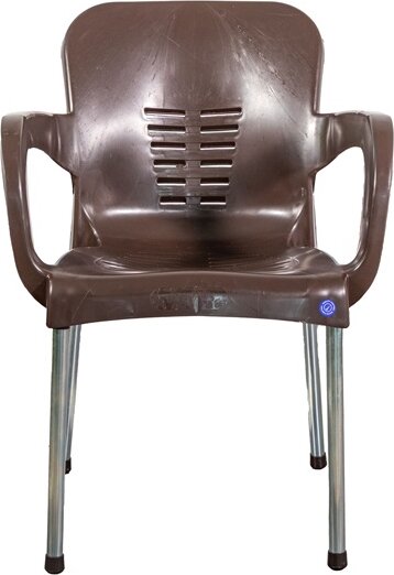 Iris GF-700BR Paris Kerti műanyag szék fém lábakkal - Barna