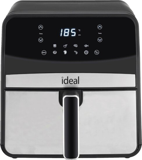 Eldom IK1501 Ideal AirFryer Forrólevegős sütő 6,5L 1800 Watt - Fekete / Inox