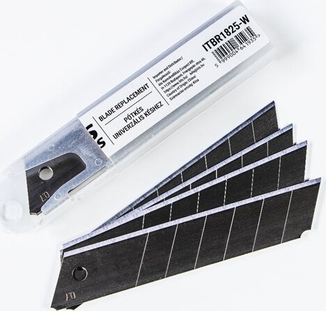 Iris Tools ITBR1825-W Univerzális szike csere penge 25mm x 0,7mm - Fehér (10db)
