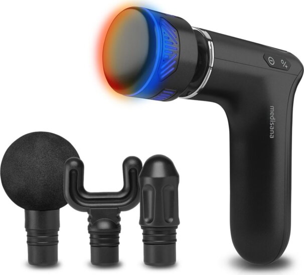 Medisana MG 560 Akkus Hideg&Meleg Masszázspisztoly 4 masszázsfejjel - Fekete