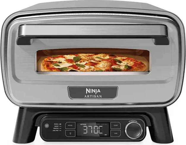 Ninja MO201EU Artisan kültéri elektromos Pizzasütő és air fryer Ø 30cm 2600W - Ezüst