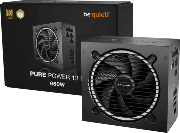 Be Quiet! 650W Pure Power 13 M 80+ Gold moduláris Tápegység