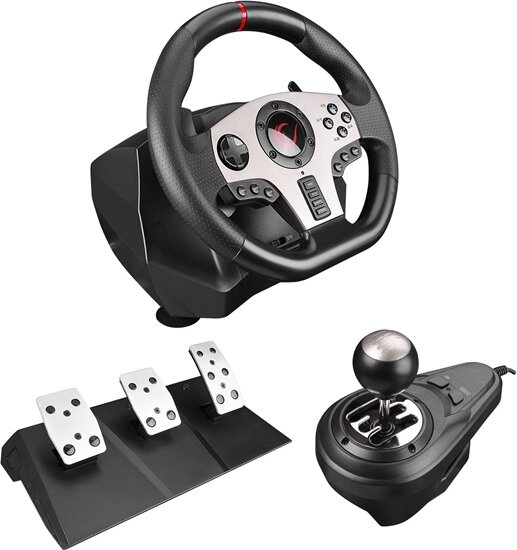 Rampage V902 Multi Kormány, váltó és pedál - Fekete (PC) Rampage V902 Multi Kormány, váltó és pedál - Fekete (PC)