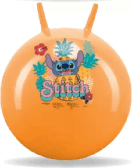 Stitch Ugráló labda szarvacskákkal 50cm - Mintás