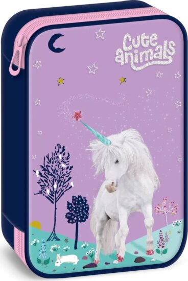 Ars Una Cute Animals Unikornis töltetlen emeletes tolltartó lányoknak - Mintás