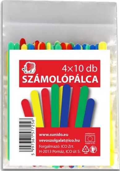 ICO Süni színes Számolópálcika készlet