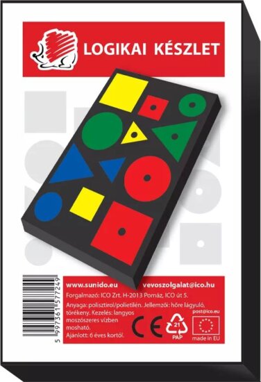 ICO Süni színes Műanyag logikai készlet