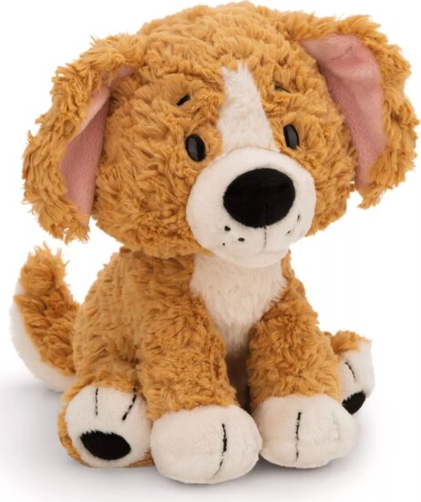 Nici ülő kutyus plüssfigura 35cm - Barna