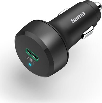 Hama 201637 USB-C Autós Töltő Adapter 20W - Fekete
