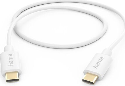 Hama 201590 USB-C apa - USB-C apa 2.0 Adat és töltő kábel 1m - Fehér