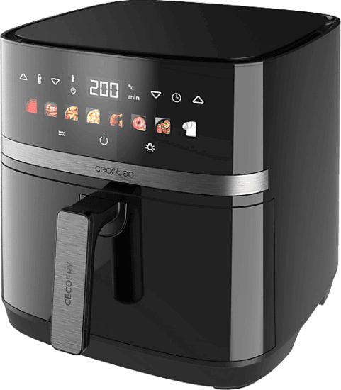 Cecotec Cecofry&Grill Duoheat 8000 AirFryer Forrólevegős sütő 8L 2200 Watt - Fekete