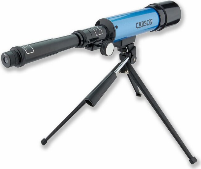 Carson MTEL-50 Aim 50mm Refraktor teleszkóp kezdőknek - Kék / Fekete