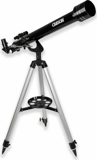 Carson JC-1000 SkySeeker 60mm Refraktor teleszkóp kezdőknek - Ezüst / Fekete