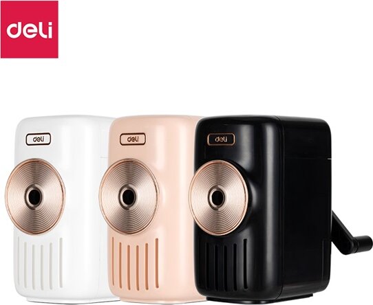 Deli Music Zenélő asztali hegyezőgép - Fehér / Fekete / Rózsaszín