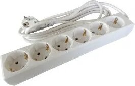 Blackbird Hálózati elosztó 6 aljzatos 1.5m - Fehér