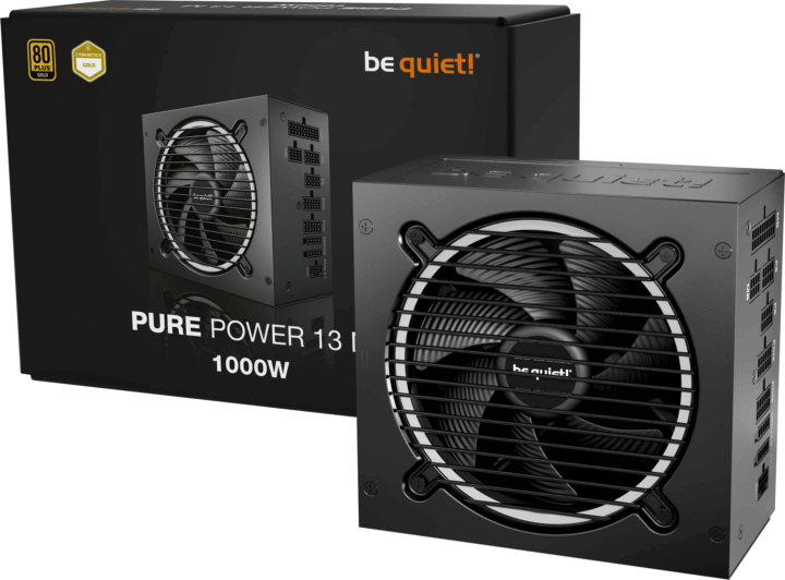 Be Quiet! 1000W Pure Power 13 M 80+ Gold moduláris Tápegység