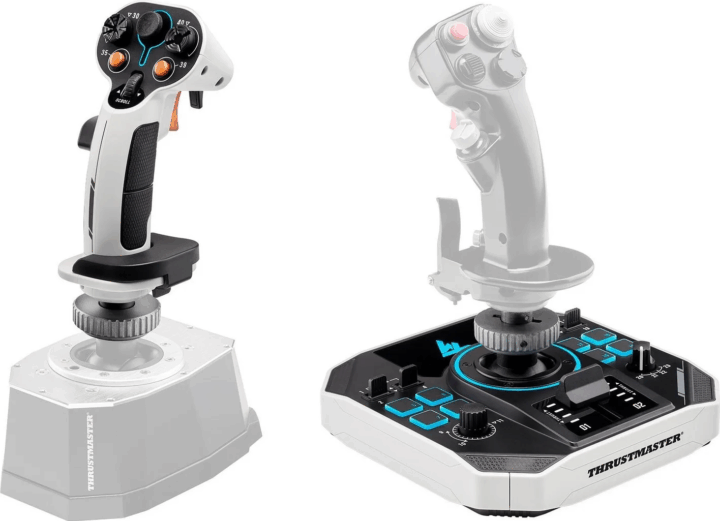Thrustmaster Sol-R 1 Flightstick Botkormány - Fehér / Fekete