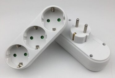 BlackBird BH1616 Hálózati Dugalj 3 aljzatos elosztó - Fehér